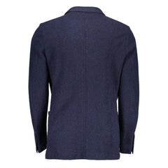 Gant Blue Wool Men Jacket - IT46 | S