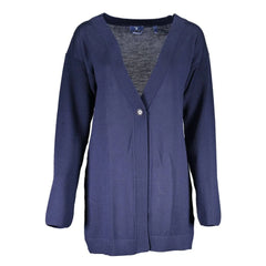 Gant Blue Wool Sweater - Cardigans