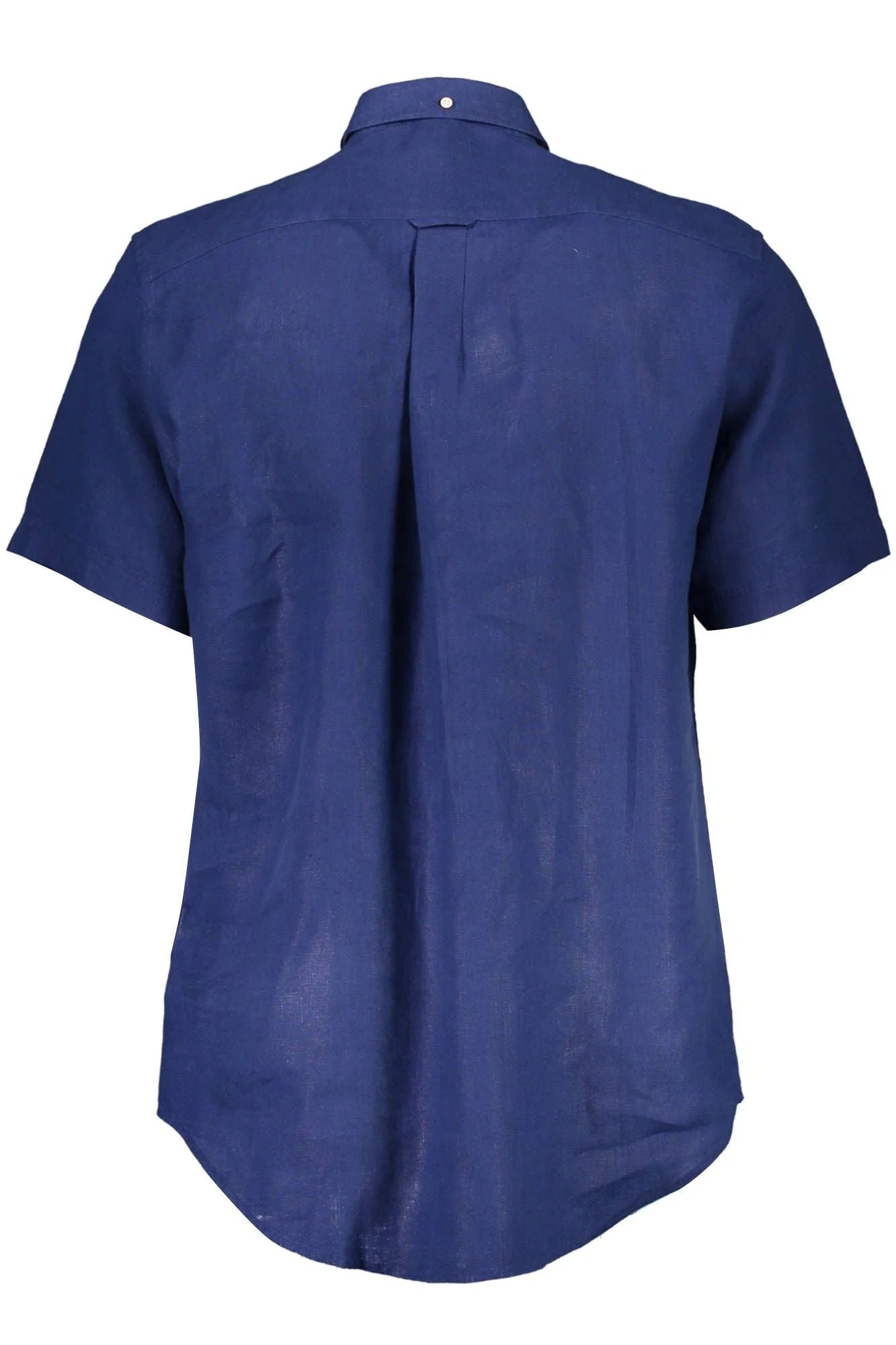 Gant Elegant Blue Linen Button-Down Shirt - M - Shirts