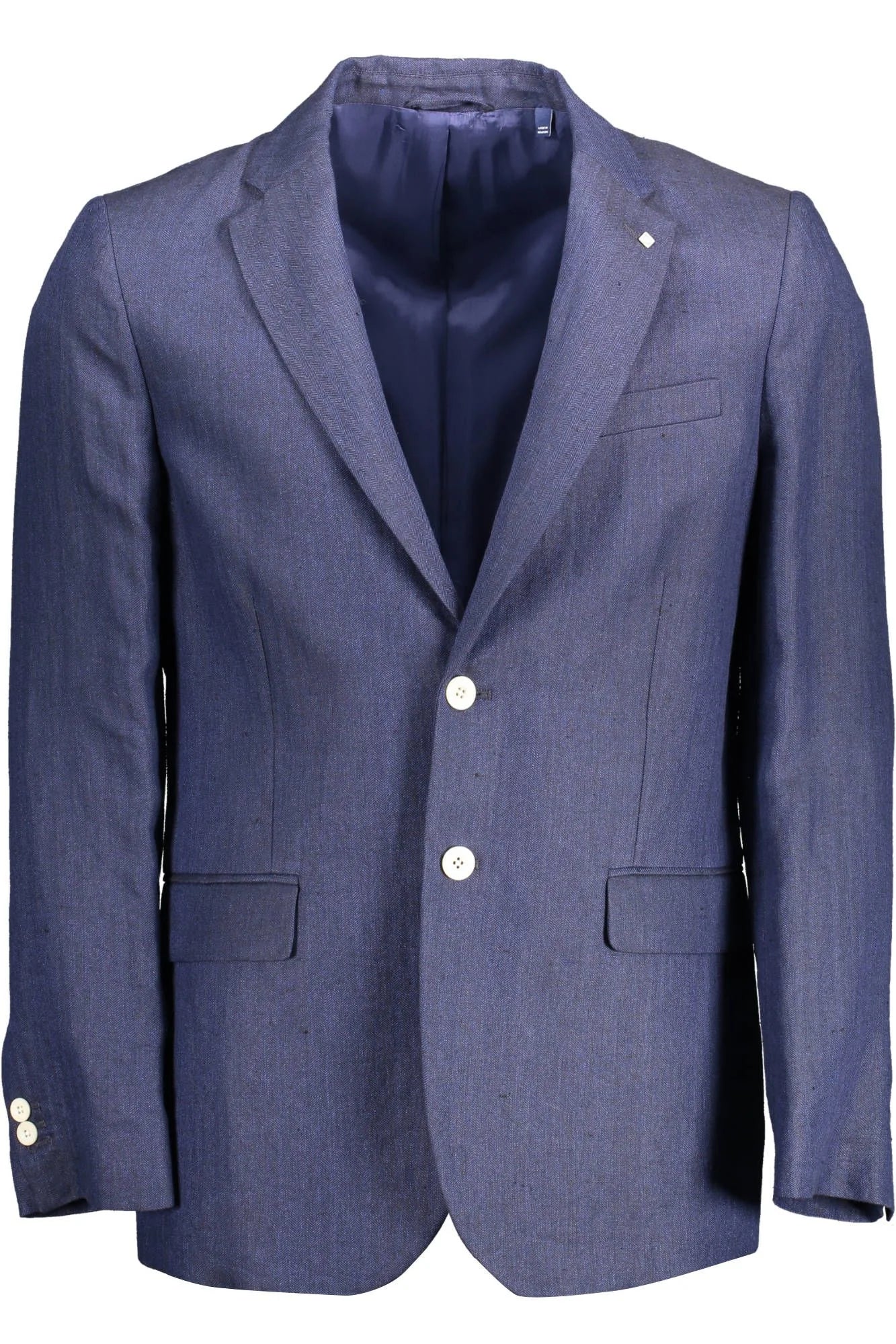 Gant Elegant Blue Linen Classic Jacket - IT52 | XL