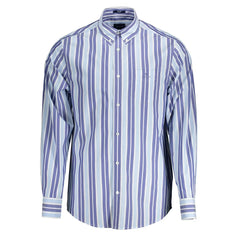 Gant Light Blue Cotton Men Shirt - S - Shirts