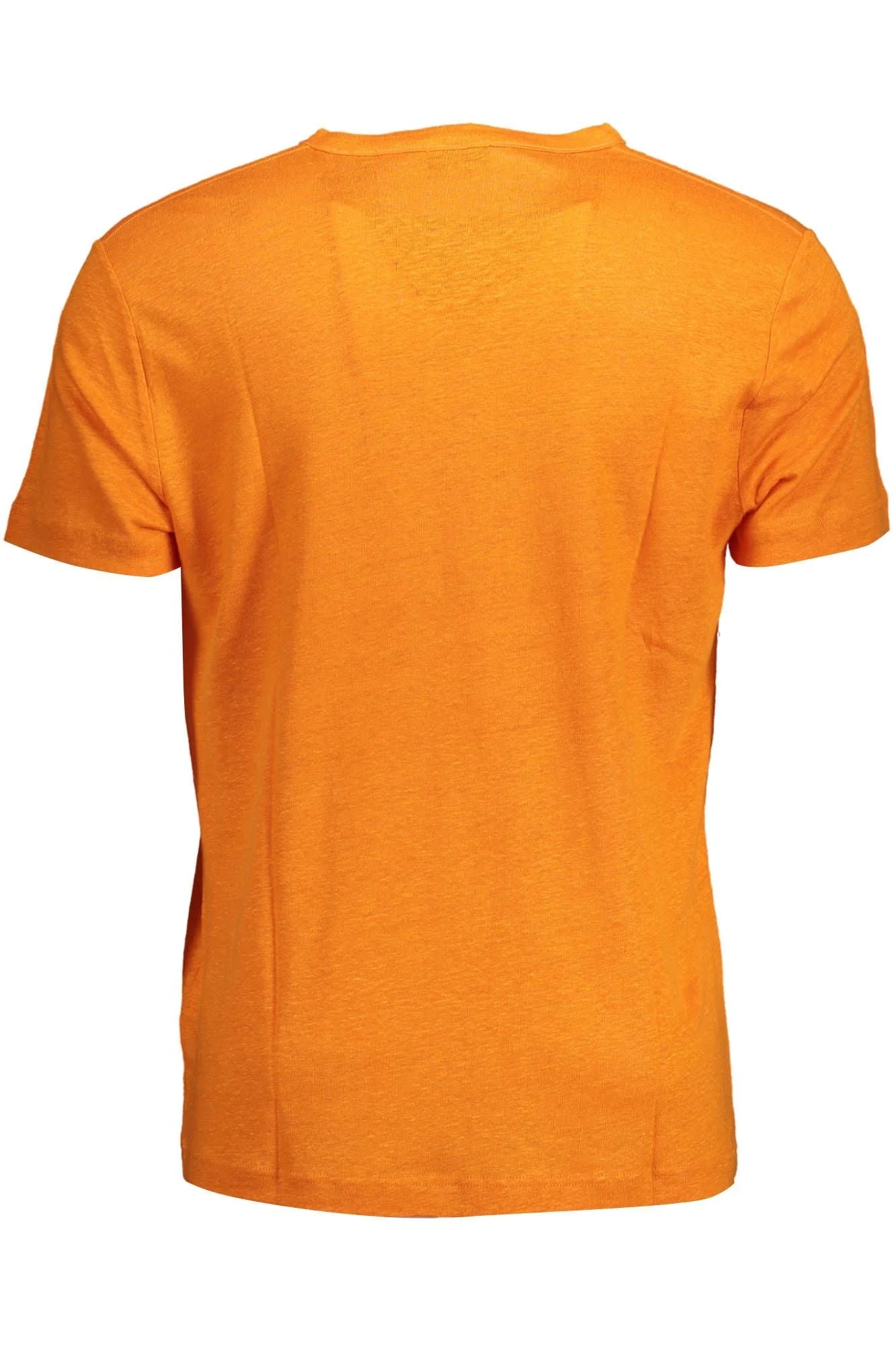 Gant Orange Linen Men T-Shirt - T-Shirts