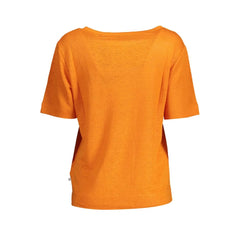 Gant Orange Linen Women T-Shirt - S - T-Shirts