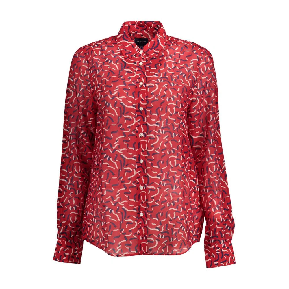 Gant Red Cotton Shirt - 38 - Shirts