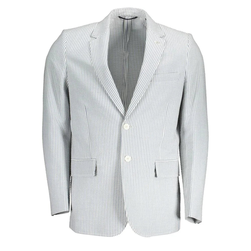 Gant White Cotton Men Jacket - IT52 | XL