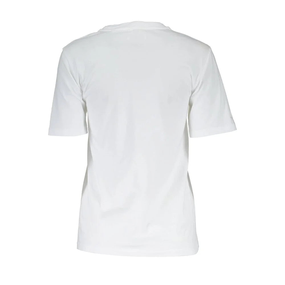 Gant White Cotton Men T-Shirt - XS - T-Shirts