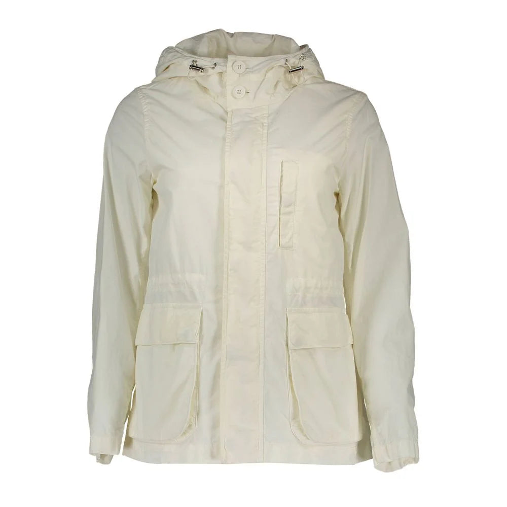 Gant White Cotton Women Jacket - XS - Sport Jackets