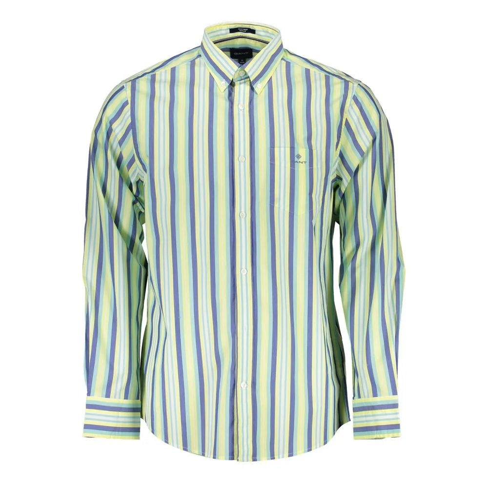 Gant Yellow Cotton Men Shirt - Shirts