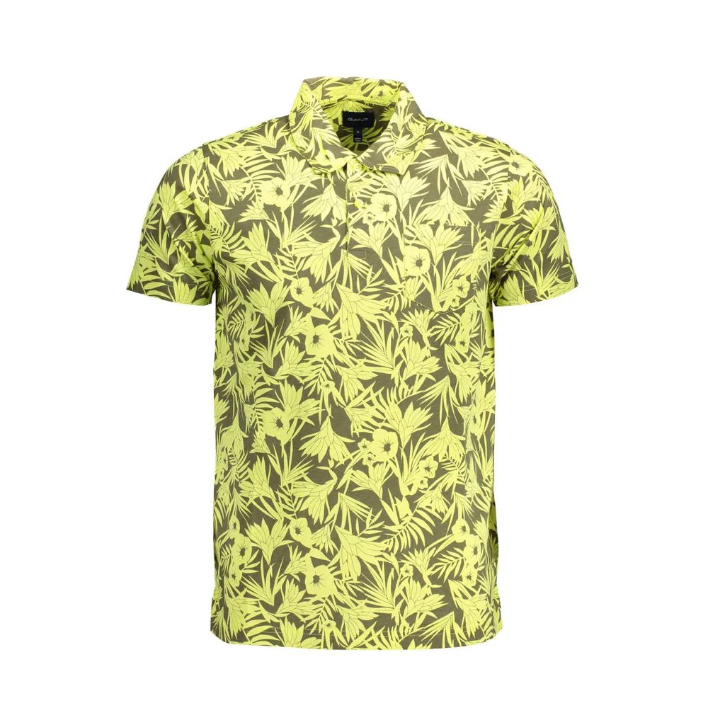Gant Yellow Cotton Polo Shirt - S - Polos