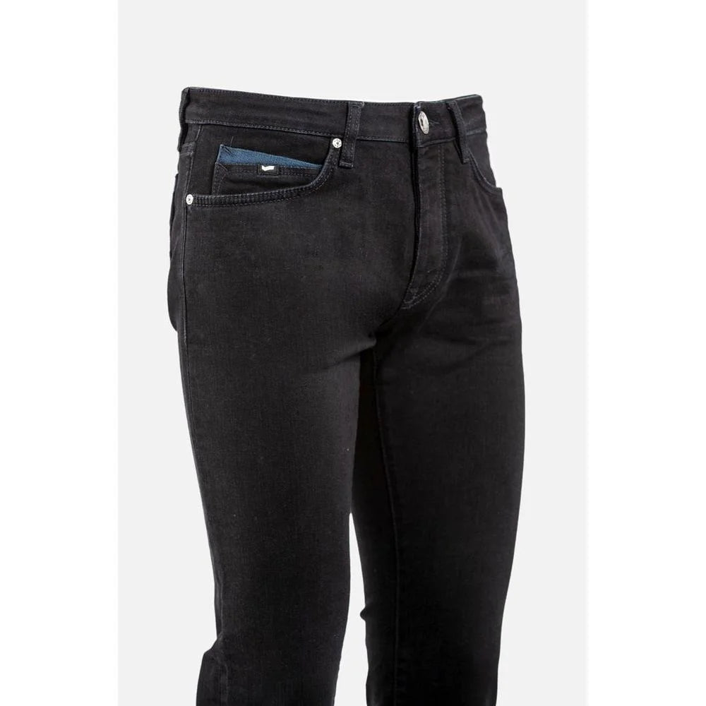 Gas Black Cotton Jeans Denim - W30