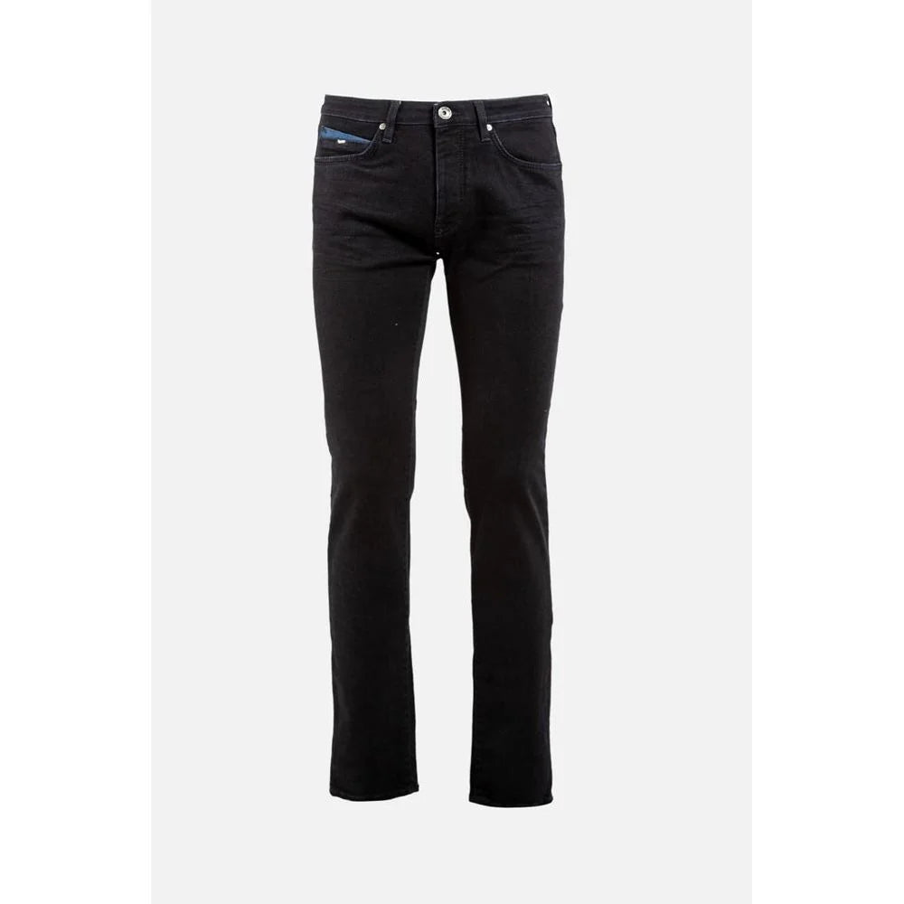 Gas Black Cotton Jeans Denim - W30
