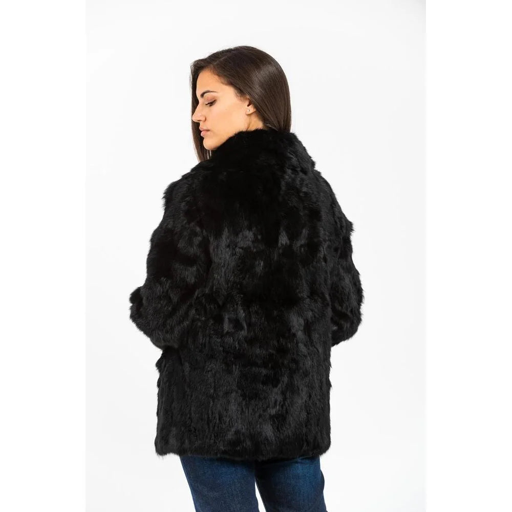 Gas Black Fur Coat - IT40