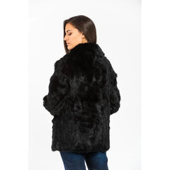 Gas Black Fur Coat - IT40