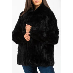 Gas Black Fur Coat - IT40