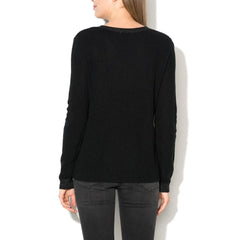 Gas Black Marabou Sweatshirt - XS