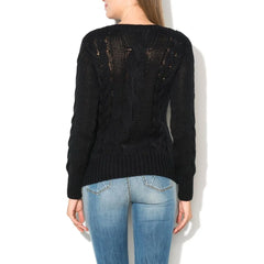 Gas Black Wool Sweatshirt - L