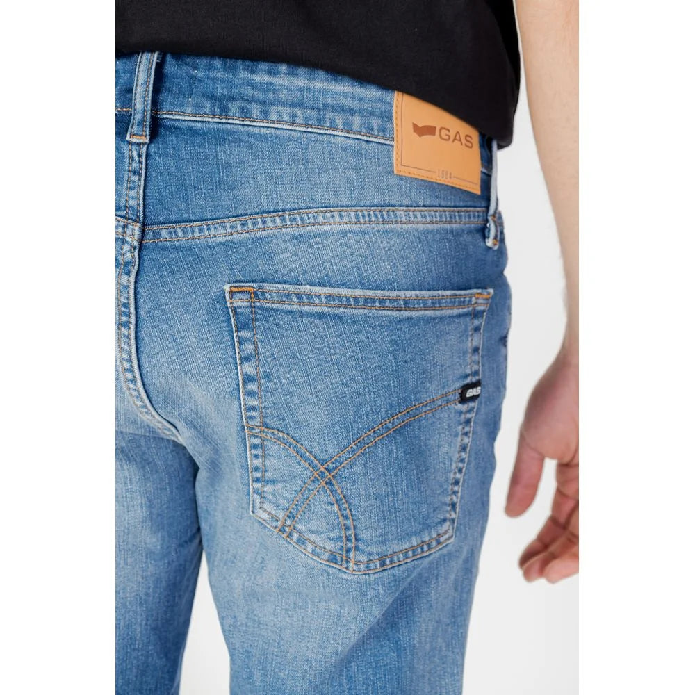 Gas Blue Cotton Bermuda - W31