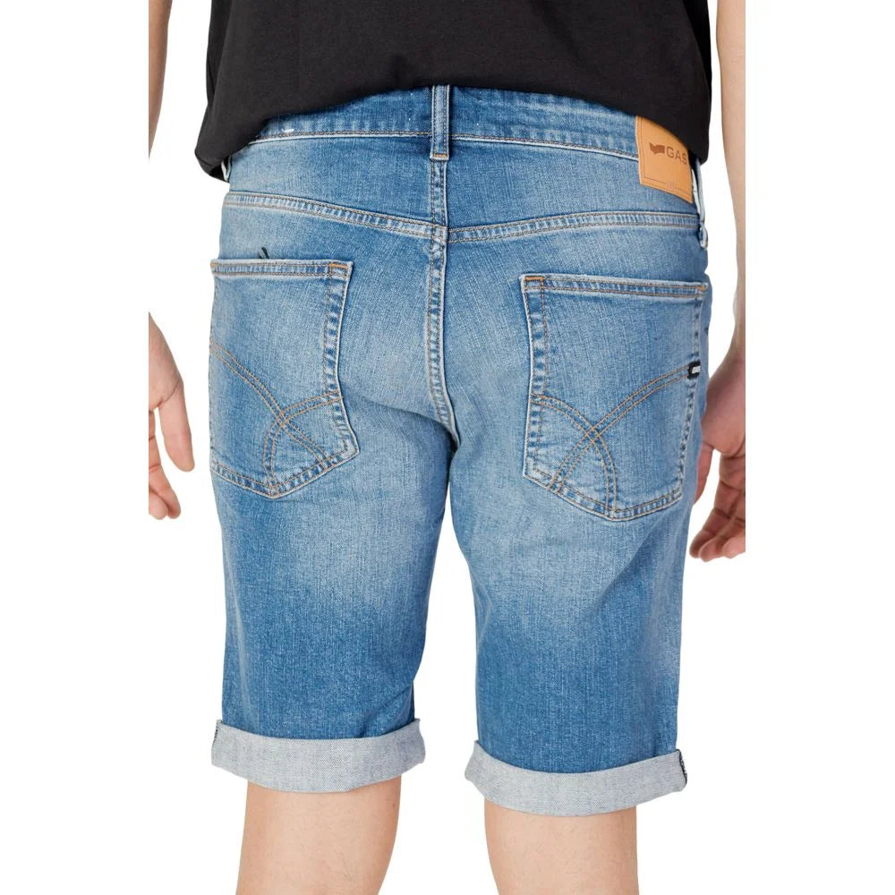 Gas Blue Cotton Bermuda - W31