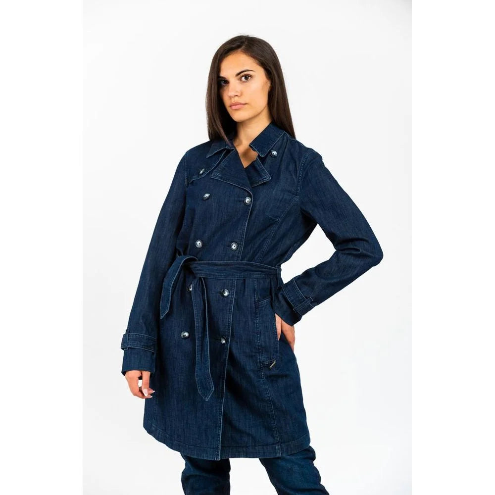 Gas Blue Cotton Denim Jacket - IT40