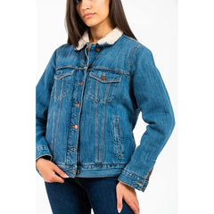 Gas Blue Cotton Denim Jacket - XS