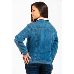 Gas Blue Cotton Denim Jacket - XS