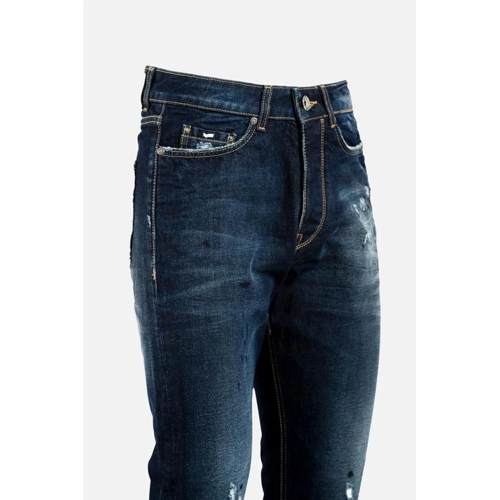 Gas Blue Cotton Jeans Denim - W31