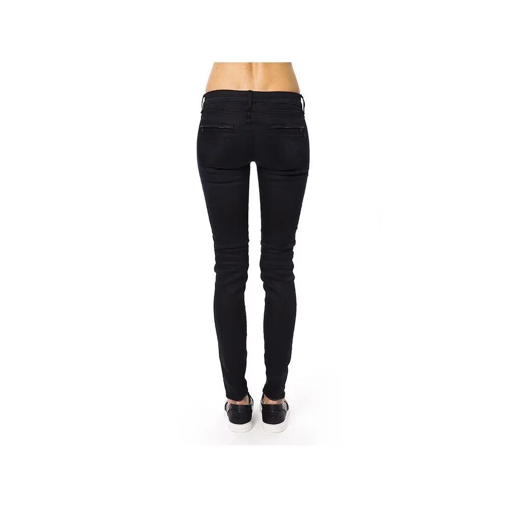 Gas Blue Cotton Skinny Jeans