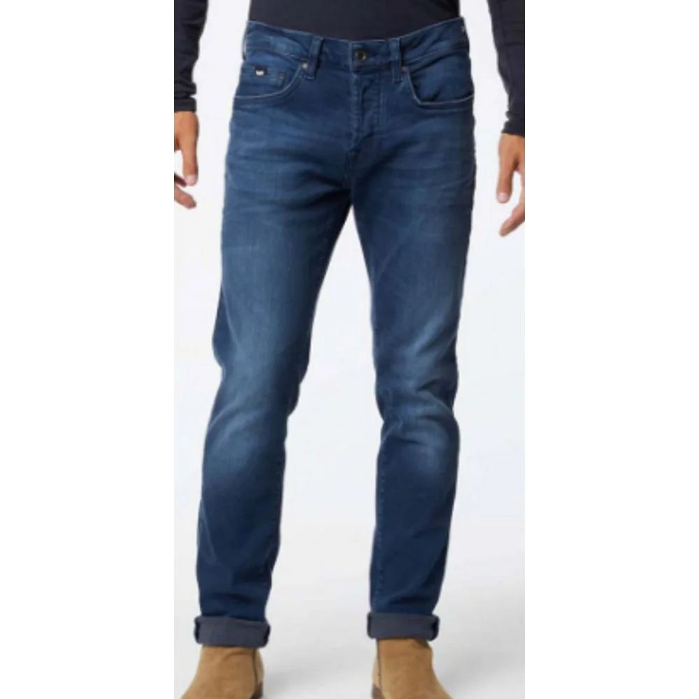 Gas Blue Cotton Slim Fit Jeans - W28