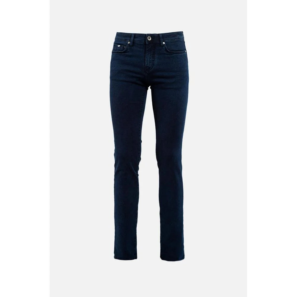 Gas Blue Cotton Slim Fit Jeans - W29