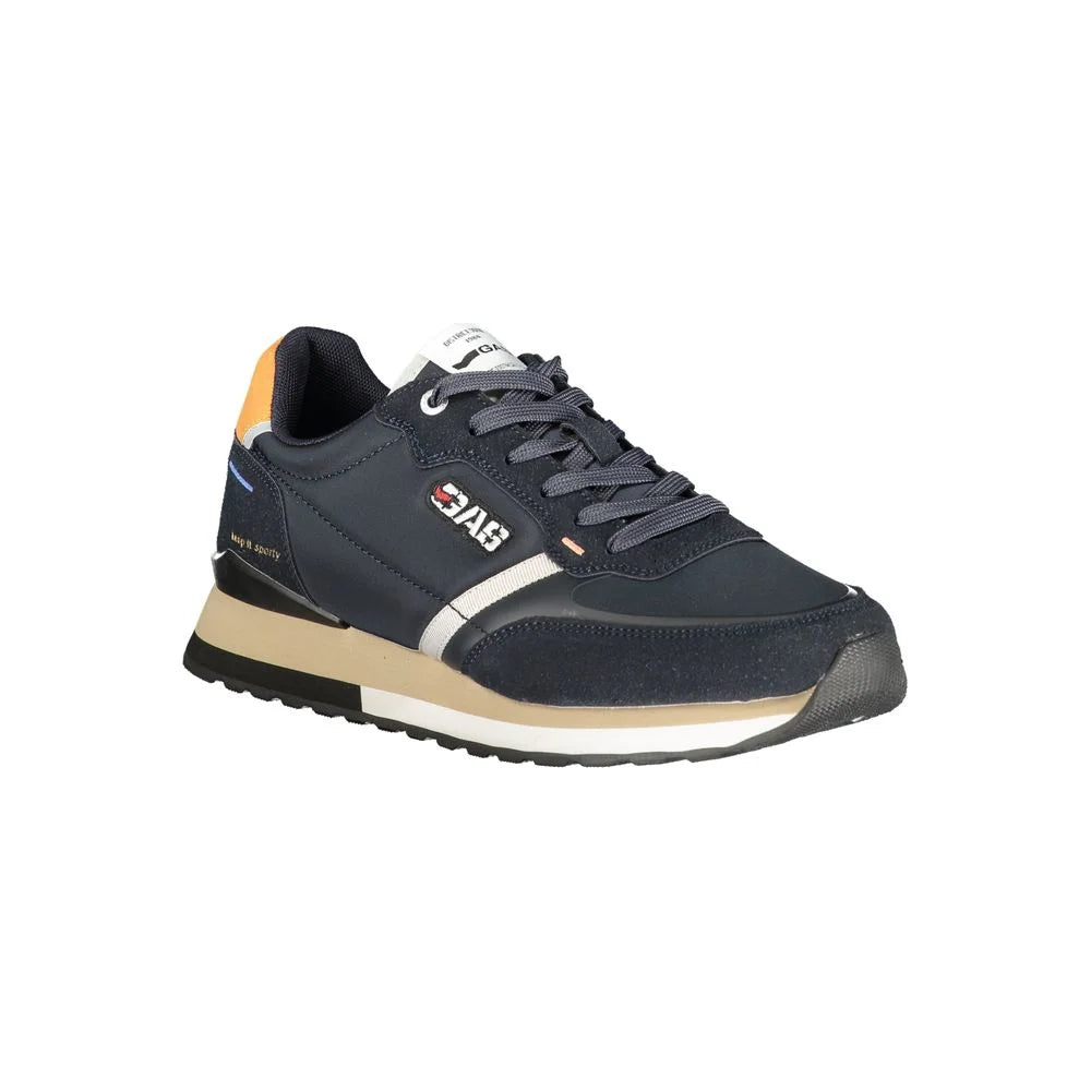 Gas Blue Polyurethane Men Sneaker - EU44/US11