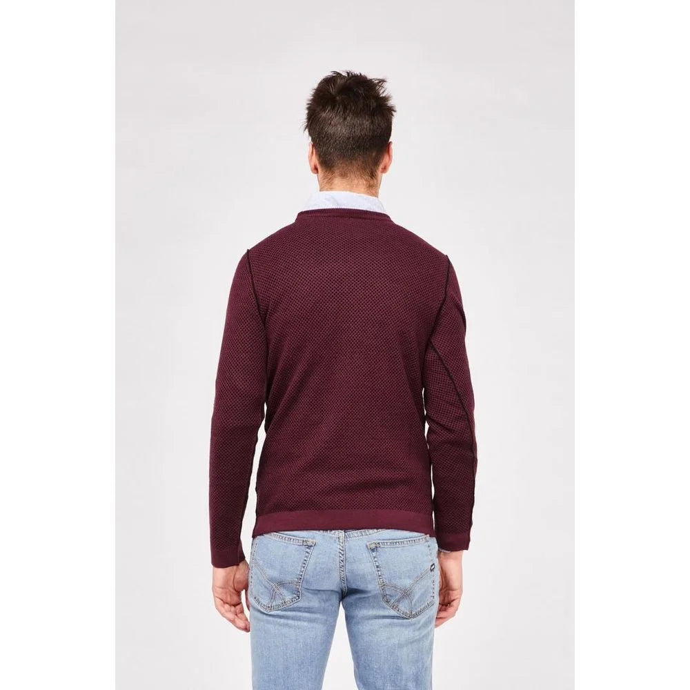 Gas Bordeaux Wool Sweatshirt