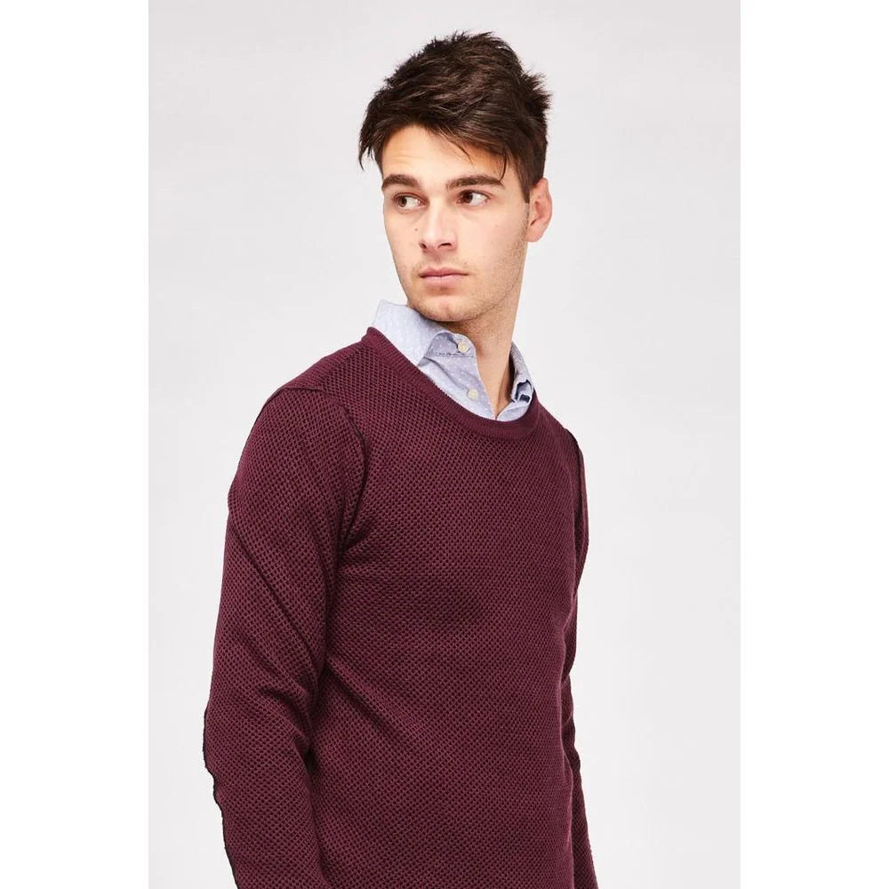 Gas Bordeaux Wool Sweatshirt