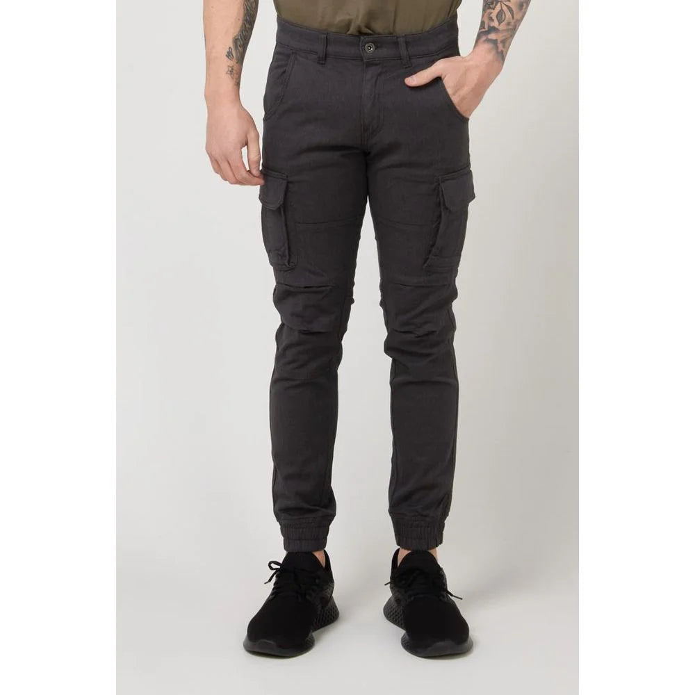 Gas Brown Cotton Cargo Pants