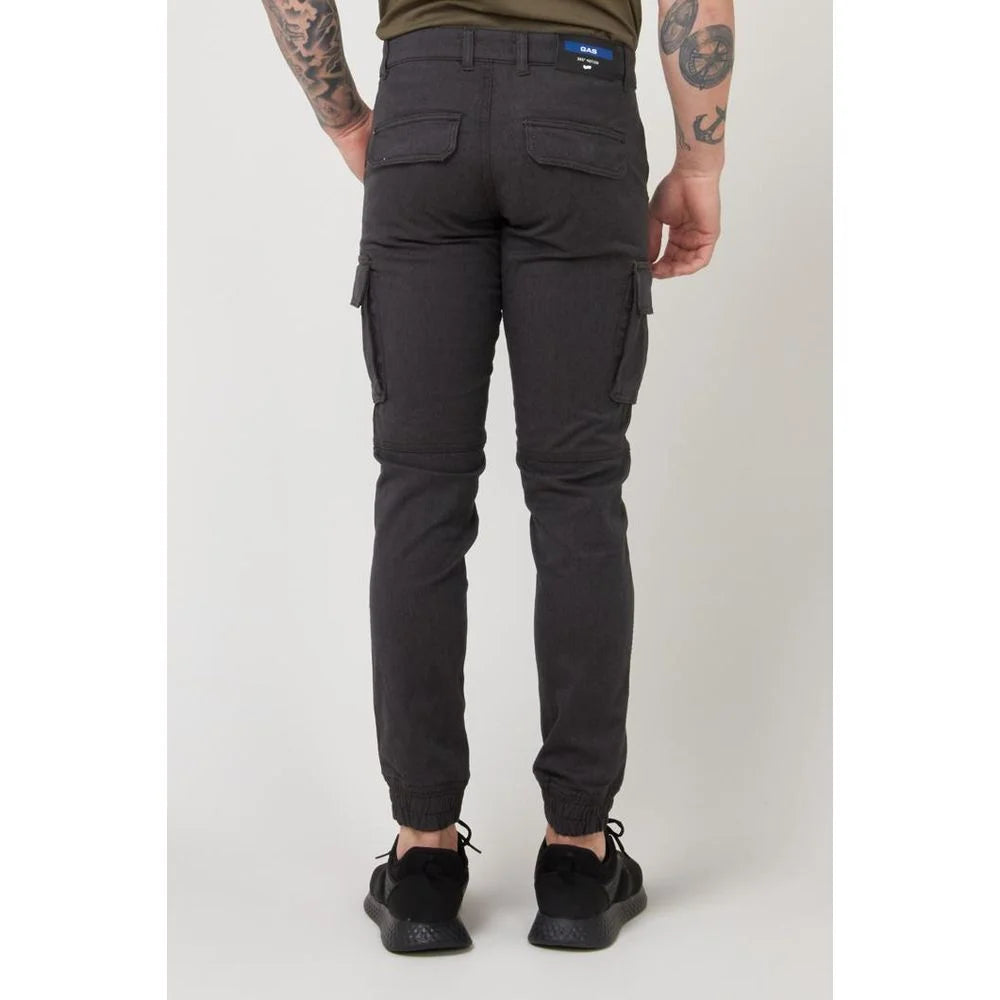 Gas Brown Cotton Cargo Pants