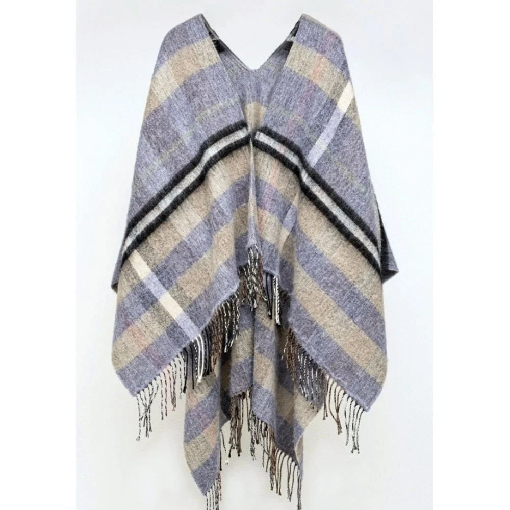 Gas Brown Marabou Poncho