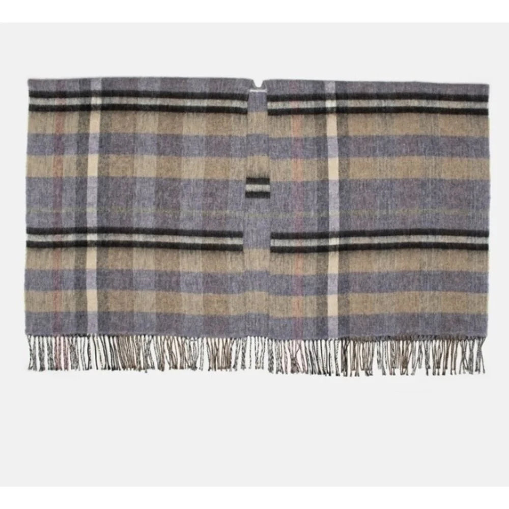 Gas Brown Marabou Poncho