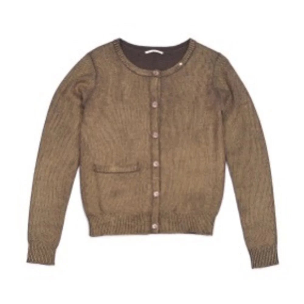 Gas Brown Wool Cardigan - XS
