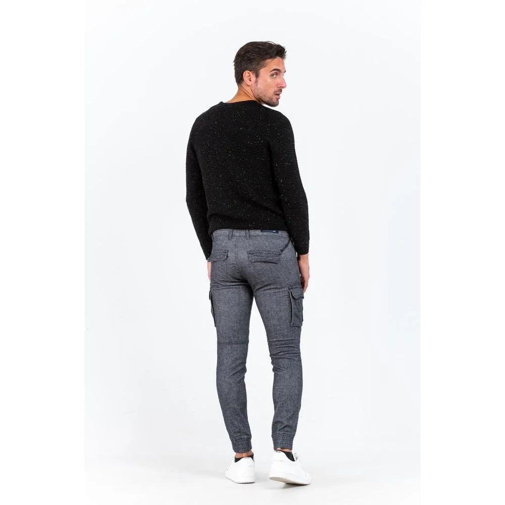 Gas Gray Cotton Cargo Pants - XS