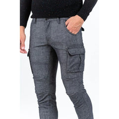 Gas Gray Cotton Cargo Pants - XS