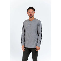 Gas Gray Cotton Long Sleeve T-Shirt