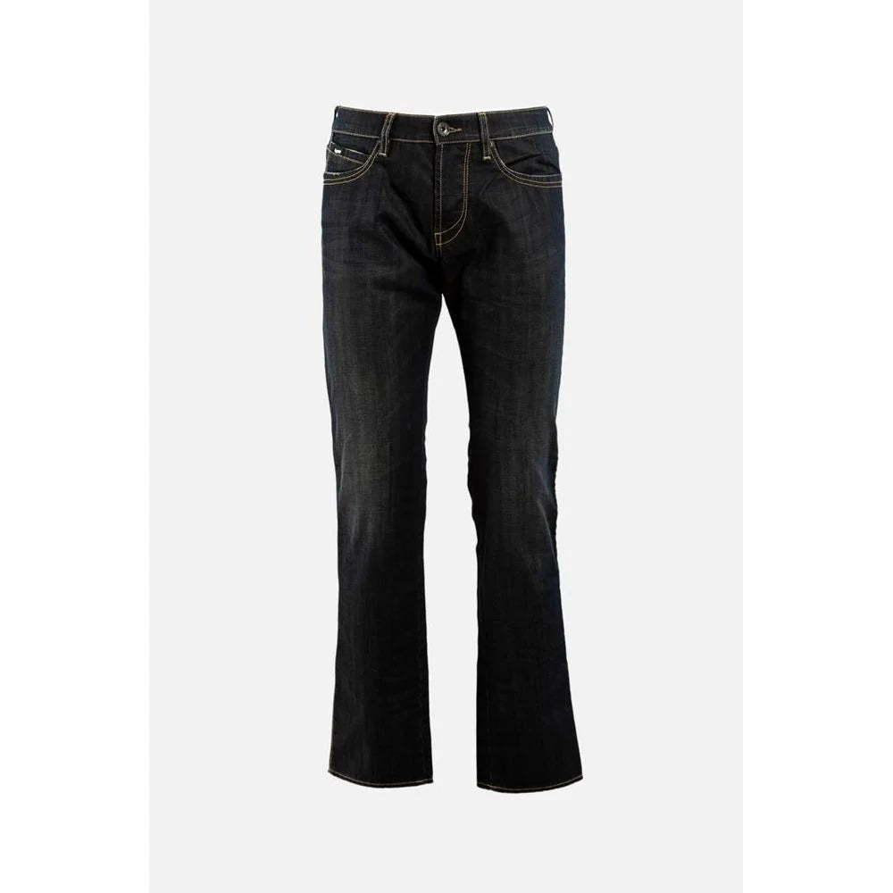 Gas Gray Cotton Straight-Leg Jeans - W31