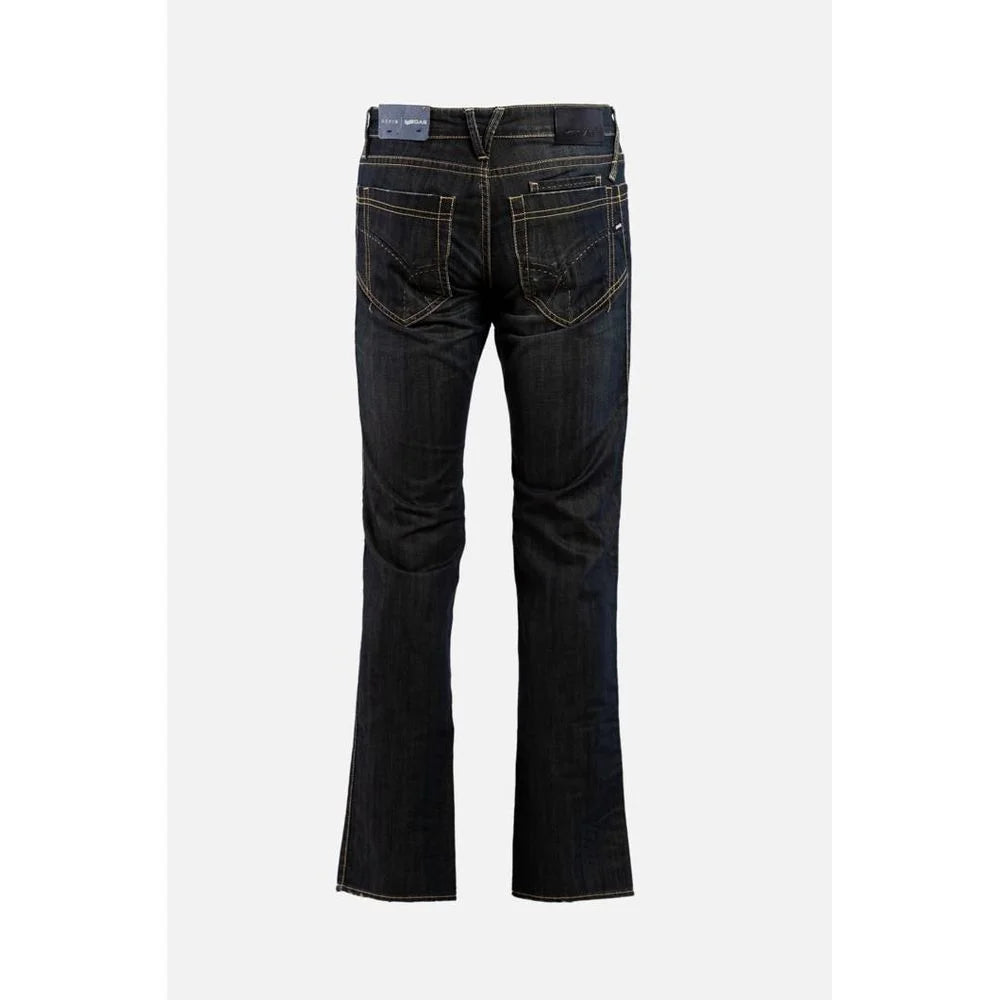 Gas Gray Cotton Straight-Leg Jeans - W31