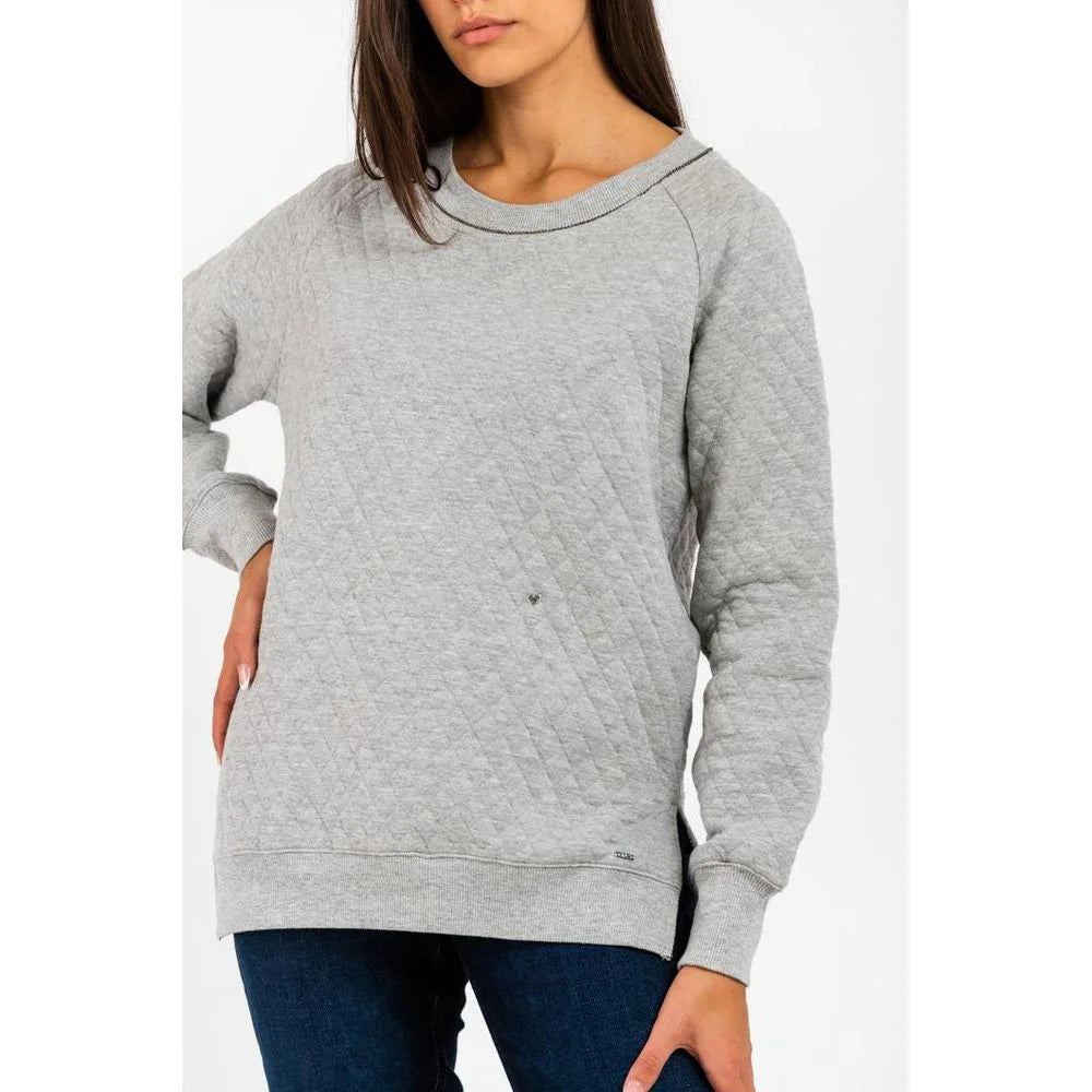 Gas Gray Cotton Sweatshirt - XXS