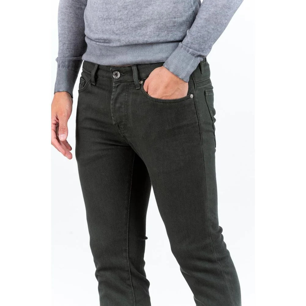 Gas Green Cotton Skinny Jeans - IT38 | XS
