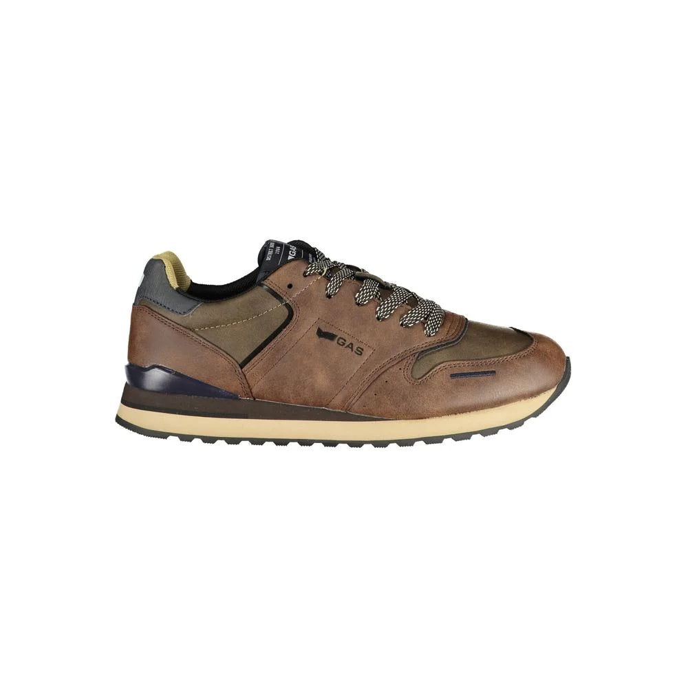 Gas Marrone Poliuretano Mens Sneaker - EU44/US11