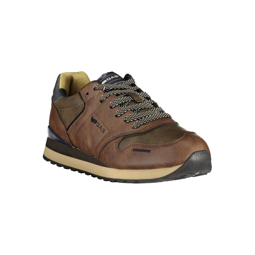 Gas Marrone Poliuretano Mens Sneaker - EU44/US11