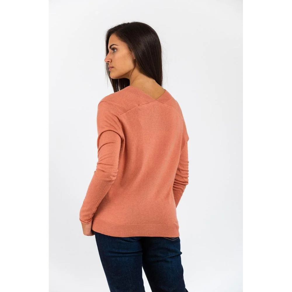 Gas Pink Viscose Cardigan - L