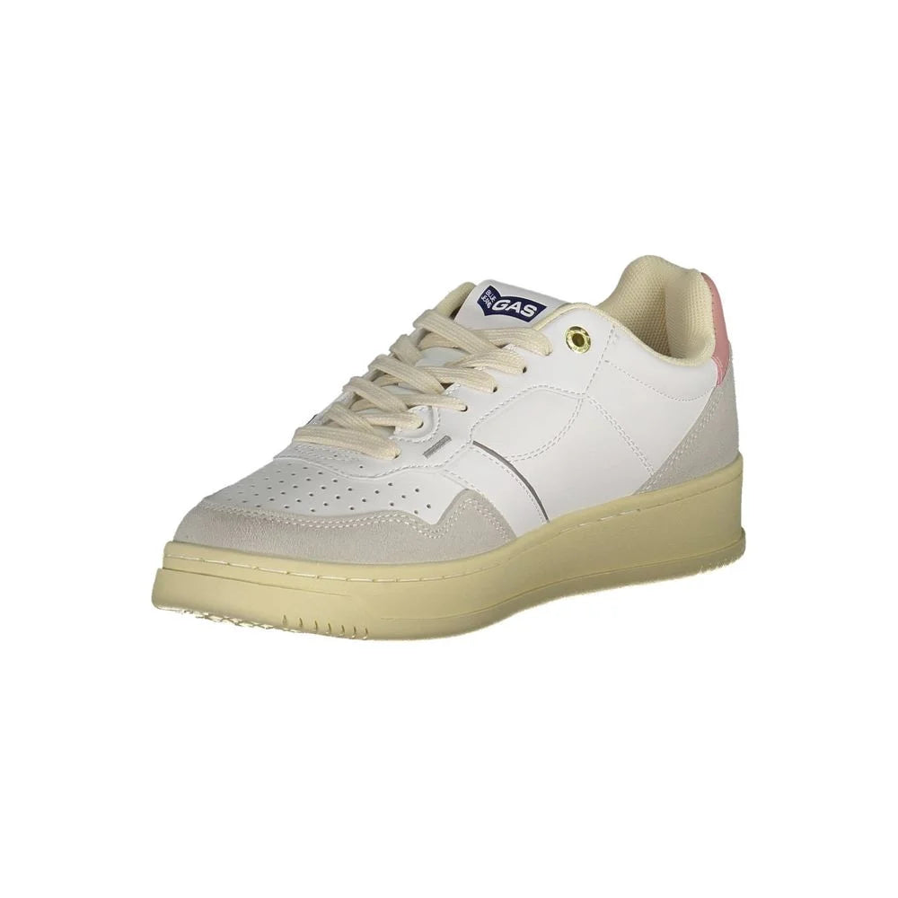 Gas White Artificial Leather Sneaker - Sneakers