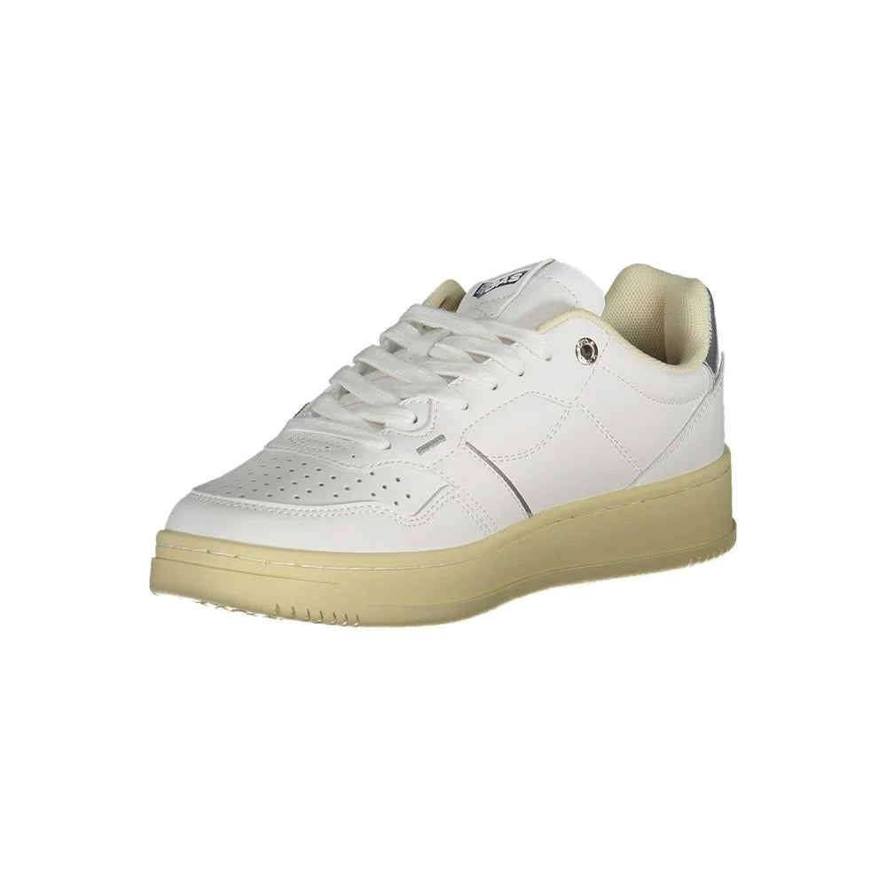 Gas White Artificial Leather Sneaker - Sneakers