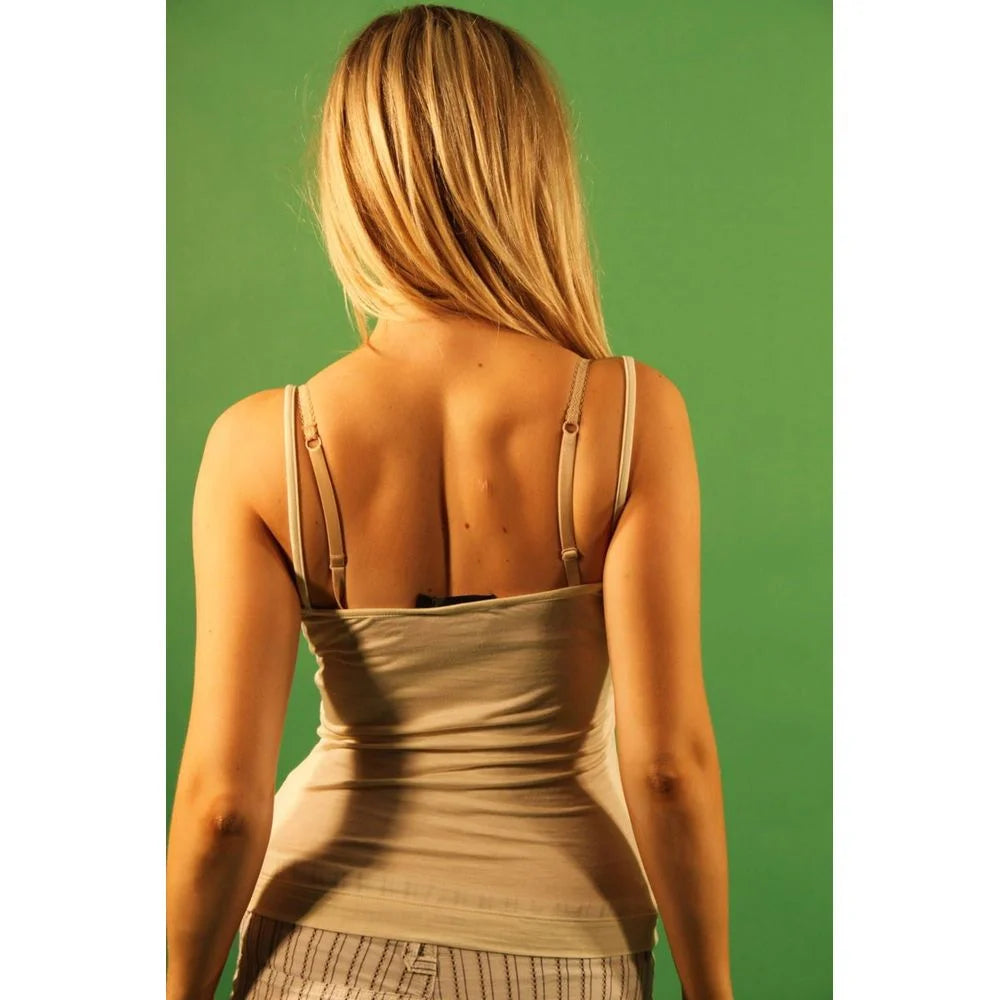 Gas White Viscose Women Tank Top - XS - Tank Tops